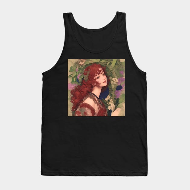 beautiful face girl Tank Top by GhoneamArt